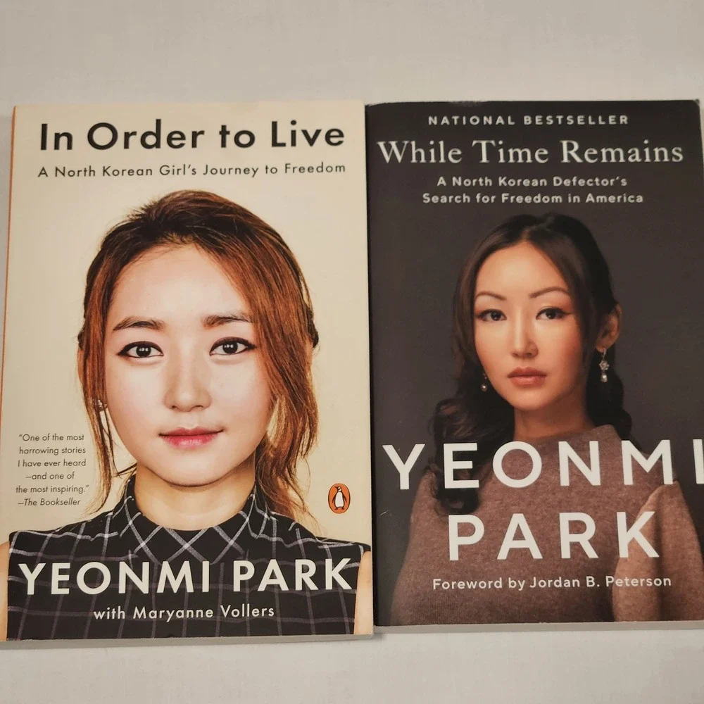 Yeonmi‎ Park 2 BOOK SET - In Order to Live + While Time Remains PAPERBACK